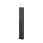 Ledvance Smart+ Wifi LED Pedestal Lamp 80cm Cube Dark Grey Outdoor 9.5W 500lm - 830 Warm White | RGBW - Dimmable