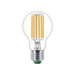 Philips MASTER LED Bulb Ultra Efficient E27 Pear Clear 5.2W 1095lm - 830 Warm White | Replaces 75W
