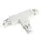3 phase T-connector V earth left - White