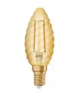 Ledvance Vintage 1906 LED E14 Candle Gold 2.5W 220lm - 824 Extra Warm White | Replaces 25W