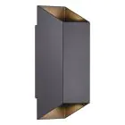 Nordlux Nico Wall Light Aluminium Black Up & Down | IP54 - Suitable for 2x GU10