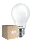 Multipack 10x Philips Master LED E27 Pear Filament Frosted 7.2W 1055lm - 922-927 Dim To Warm | Best Colour Rendering - Dimmable - Replaces 75W