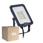 Multipack 4x Philips LED Floodlight Ledinaire BVP167 30W 3600lm 110D - 830-840-865 CCT | IP65 - Symmetrical