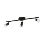 Eglo Ceiling Light Buzz-LED Steel Black 3x2.8W 3x250lm - 830 Warm White | IP20 - Incl. 3x GU10