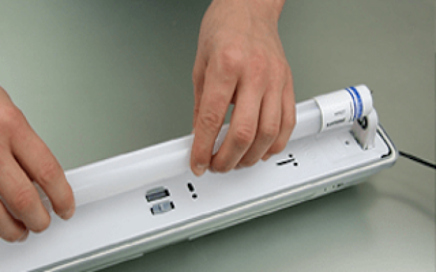 Replace your T8 fluorescent tubes with LED tubes (EM conventional ballast)